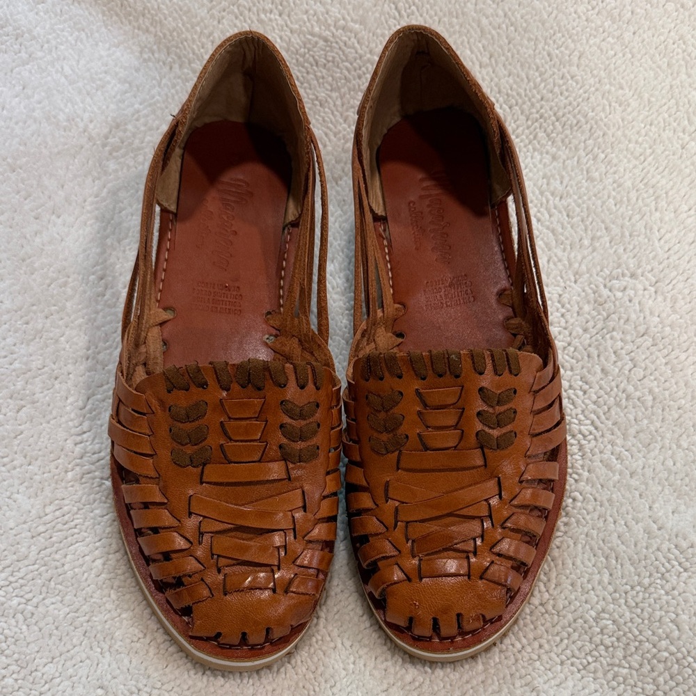 Macarena Brown Leather Loafers